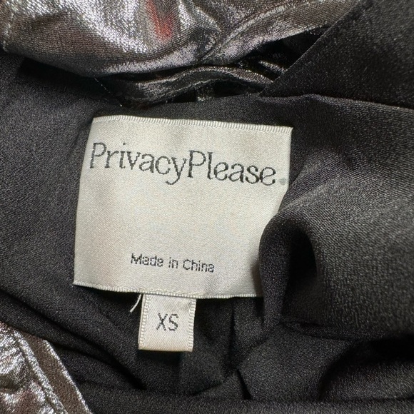 NWT PRIVACY PLEASE Fillmore Wrap Dress Graphite XS - Picture 12 of 13